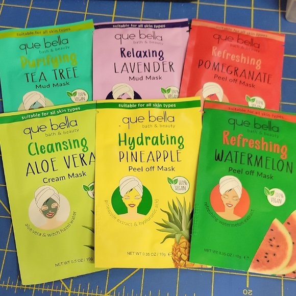 Que Bella Face Mask Set of 6 - Picture 1 of 2